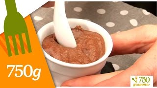 Recette Mousse au chocolat sans beurre et sans sucre  750g [upl. by Naut]