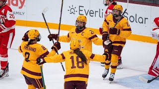 Highlights 2 Gopher Womens Hockey Sweeps Boston [upl. by Darcey]