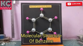 molecular Structure of benzene model for school exhibition [upl. by Isus161]