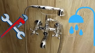 Shower faucet installation handyman faucet diycrafts [upl. by Falconer569]