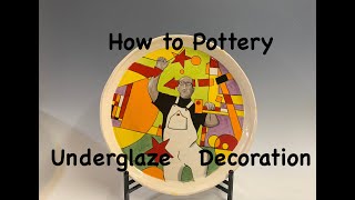 How to Pottery Underglaze Decoration [upl. by Annayd]