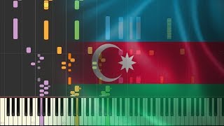 The National Anthem Of Azerbaijan SYNTHESIA [upl. by Scrivenor]