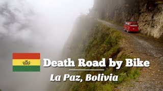 Biking down the Death Road in La Paz Bolivia Travel Videoblog 034 [upl. by Lona]