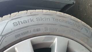 Uniroyal Shark Skin Technology  The rain tyre 22555r17 XL [upl. by Ahtiekahs]