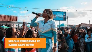 Sha Sha performing at Rands Cape Town [upl. by Emiatej293]