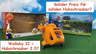 Feuerwehrmann Sam  Hubschrauber Wallaby II  Simba 109251002 Review [upl. by Ytsim]