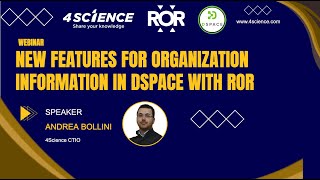 New Features for Organization Information in DSpace with ROR [upl. by Marieann]