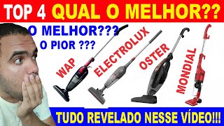 TOP 4 Melhores Aspiradores Verticais Mondial ap36 Oster 601 Wap Silent Speed ou Electrolux Stk15 [upl. by Hogue]