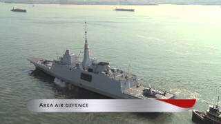 French Navy Aquitaine class Frigate DCNS FREMM in New York City [upl. by Nylatsyrc]