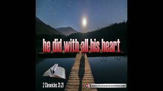 Thought for November 2nd “HE DID WITH ALL HIS HEART” [upl. by Teahan771]