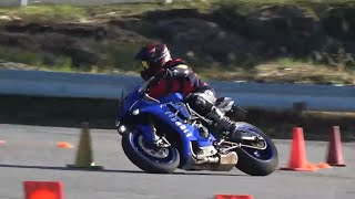 YZFR1 MotoGymkhana 20241103 KRiSP YAMAHA [upl. by Idnym794]