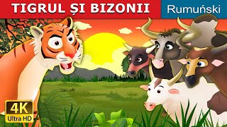 TIGRUL ȘI BIZONII  Tiger and Buffaloes in Romana  RomanianFairyTales [upl. by Jacobsohn530]