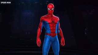 SpiderMan  Back to Basics Marvel Future Fight Preview Skills [upl. by Aehtorod289]