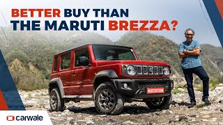 2023 Suzuki Jimny Review  Better Buy than the Brezza  CarWale [upl. by Yank]