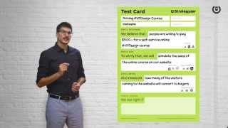 Validate Your Ideas with the Test Card [upl. by Swamy]