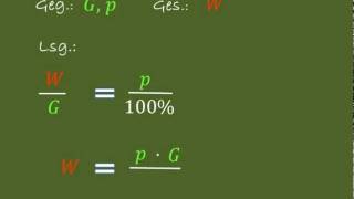 Prozentrechnung leicht gemacht 1 [upl. by Zumwalt]