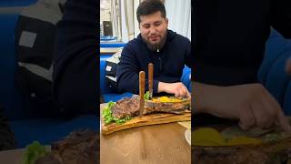 Steak Eating 😋 steakhouse ytshorts yummy [upl. by Siduhey]