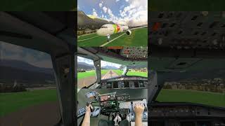 İnnsbruck airport turbulent landing [upl. by Saticilef]