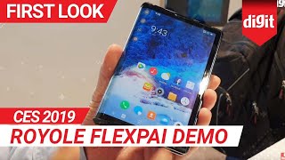 CES 2019 Royole FlexPai Demo  Digitin [upl. by Greysun144]