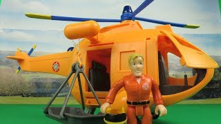 🚒 Feuerwehrmann Fireman Sam Wallaby 2 Helicopter 🚁 Unboxing [upl. by Aeel440]