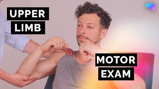 Motor Examination of the Upper Limbs  OSCE Clip  UKMLA  CPSA [upl. by Joshi789]