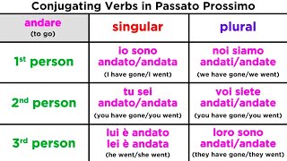 Italian past tense IMPERFETTO amp TRAPASSATO PROSSIMO Subs ita fre eng [upl. by Silloh660]