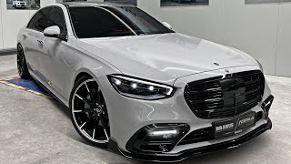 NEW 2023 Mercedes S500 BRABUS SOUND Interior Exterior Review [upl. by Jillana]