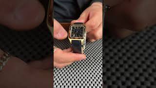 Cartier Santos Dumont Yellow Gold Black Dial Mens Watch WGSA0077 Review  SwissWatchExpo [upl. by Nednerb577]