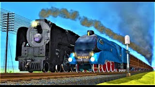 New York Central RR Niagara vs LNER 4468 Mallard  Trainz [upl. by Twedy601]