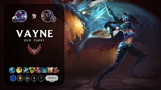 Vayne ADC vs Draven  EUW Grandmaster Patch 1322 [upl. by Yuh]