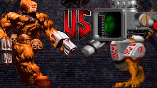 Apocalipsis vs Cyber Romero  Colorful Hell Monster Infighting  DOOM RETRO ARENA video game battles [upl. by Haddad269]