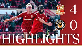 Match Highlights Swindon Town vs Newport County [upl. by Egduj706]