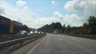 From Feuerthalen to Regensdorf  Autobahn  Switzerland  082010 [upl. by Cleavland]