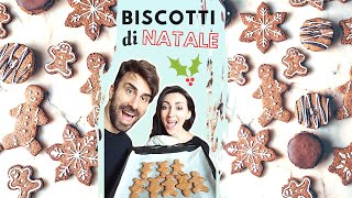 BISCOTTI DI NATALE DECORATI SENZA GLUTINE E BURRO  Omini di pan di zenzero e biscotti Sacher [upl. by Eimak160]