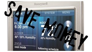 Honeywell Smart WiFi Thermostat  Setup and use [upl. by Tenahs]