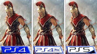 Assassins Creed Odyssey  PS5  PS4 Pro  PS4  60FPS Patch Comparison amp Framerate Test [upl. by Adaiha]