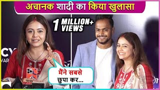 Devoleena Bhattacharjee First Public Appearance After Marriage Says husband Shanawaz is Shy [upl. by Lovmilla]