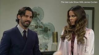 Kate Beckinsale kisses Milo Ventimiglia in James Corden sketch lateshow [upl. by Heaps]