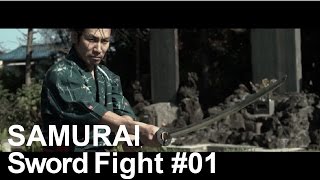 Sword Fight Scene  Japanese Samurai Battle Action 01 [upl. by Lyris]