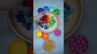 Oddly Satisfying video Colored Balls dominogirl [upl. by Corell]