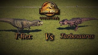 TREX VS TARBOSAURUS  JURASSIC WORLD EVOLUTION 2 FULL VERSION [upl. by Wildee]