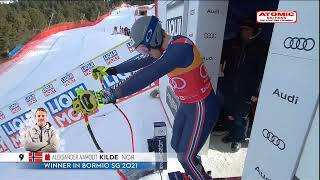 AUDI FIS Ski World Cup  Mens SuperG  Bormio ITA Dec 29 2022 only the ATOMIC athletes [upl. by Fairbanks987]