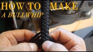 How to Make a Paracord Bullwhip  a full length tutorial by Nick Schrader [upl. by Edyth]