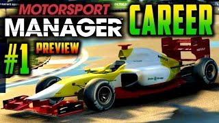 Motorsport Manager PC GAMEPLAY CAREER PART 1 INDEPTH PREVIEW MY FIRST RACE [upl. by Niawd]