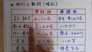 【国語文法】（8）敬語表現（尊敬語・謙譲語）について [upl. by Laure]