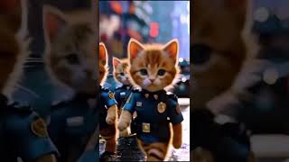 Cat racing on police 😻🐈🐱racing cat on police [upl. by Keen]