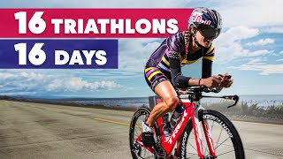 16 Olympic Triathlons in 16 Days w Valentina Carvallo [upl. by Nabois]