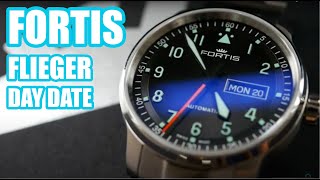 Fortis Flieger Day Date Automatic 40mm  70421158 [upl. by Ciredec]