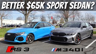 2024 Audi RS3 vs BMW M340  Whats The Better 65000 Sport Sedan [upl. by Elijah]