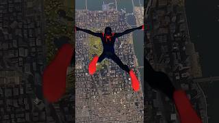 Marvel’s Spiderman 2 Miles Morales Falling From The Highest Point PS5 4K Smooth [upl. by Airoled]